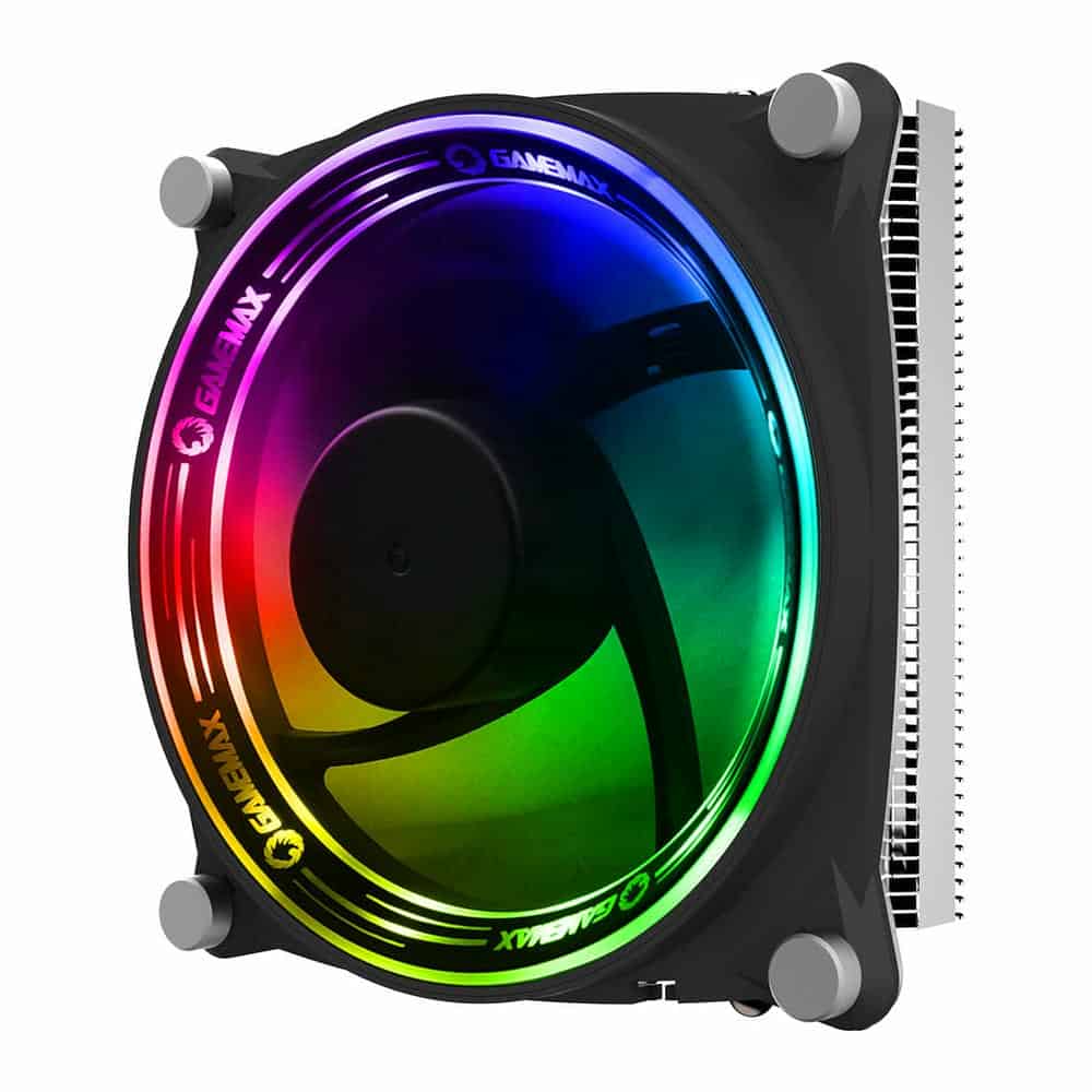(image for) GameMax Gamma 300 Rainbow ARGB Low Profile CPU Cooler Intel/AMD